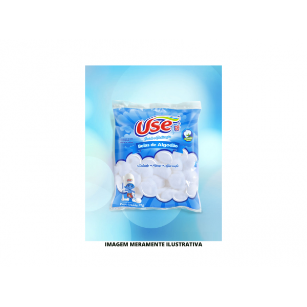 ALGODAO BOLA - USE IT - 20g BRANCO - CX120
